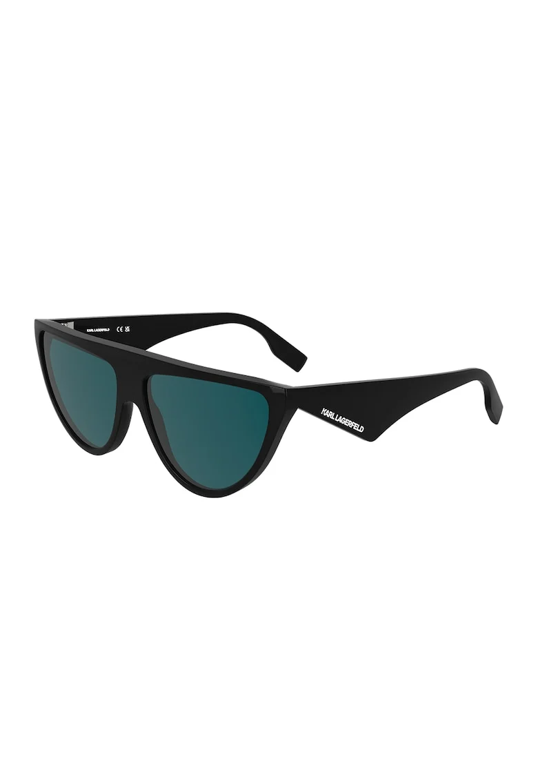 Ochelari de soare cat-eye cu lentile in degrade, Negru