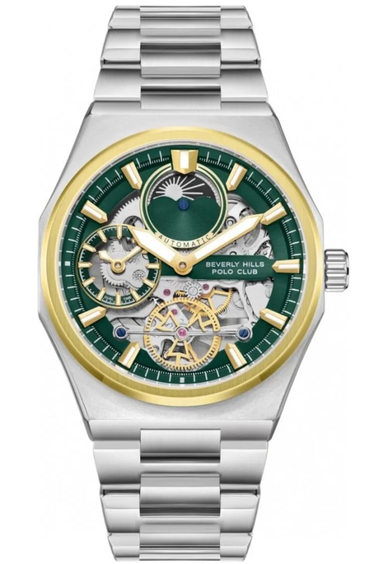 Ceas de barbati BEVERLY HILLS BP3786X.270 in culoare verde fashion