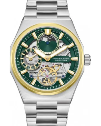 Ceas de barbati BEVERLY HILLS BP3786X.270 in culoare verde fashion