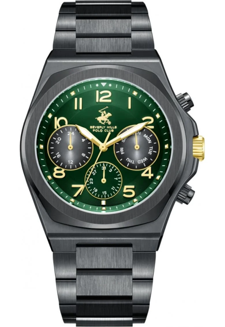 Ceas de barbati BEVERLY HILLS BP3777X.670, verde fashion