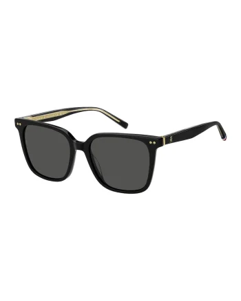 Ochelari de soare cu lentile uni, Auriu/Negru