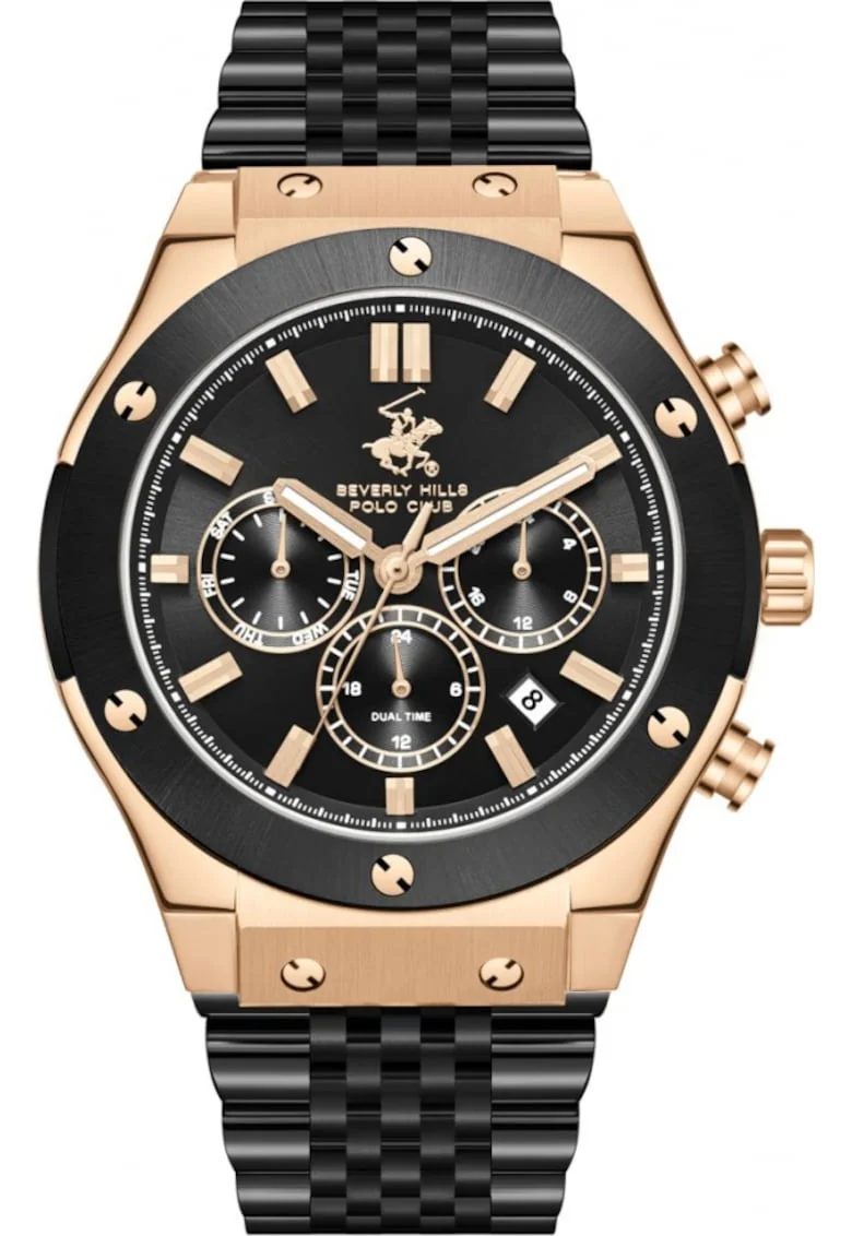 Ceas de barbati BEVERLY HILLS BP3773X.450 negru fashion
