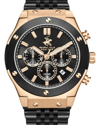 Ceas de barbati BEVERLY HILLS BP3773X.450 negru fashion