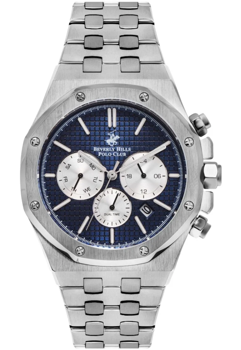 Ceas de lux pentru barbati BEVERLY HILLS BP3051X.391, in culoare bleumarin, stil fashion