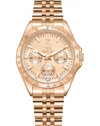 Ceas de dama BEVERLY HILLS BP3771C.410, aur roz fashion