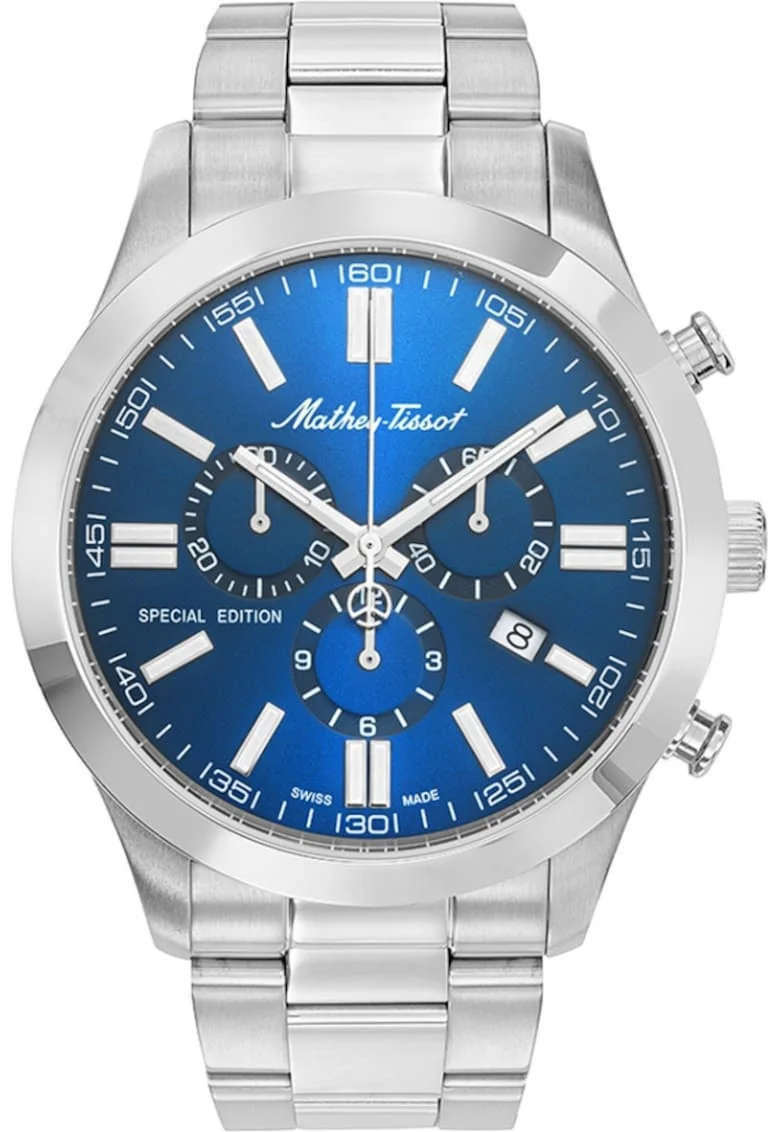 Ceas de barbati MATHEY-TISSOT H455CHABU, de culoare bleumarin, sportiva