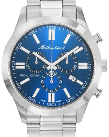 Ceas de barbati MATHEY-TISSOT H455CHABU, de culoare bleumarin, sportiva