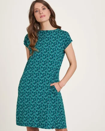 Rochie cu model de dama Petrol