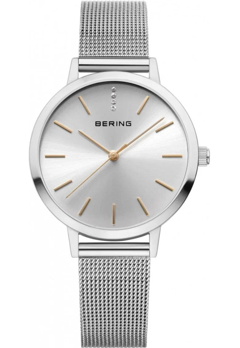 Ceas de dama  13434-001, argintiu, clasic in stil fashion