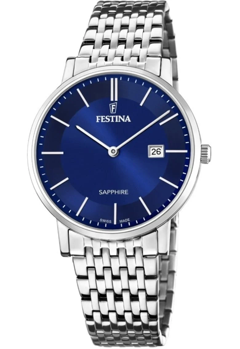 Ceas de barbati  20018/2 intr-o nuanta clasica de bleu, potrivit pentru cupluri