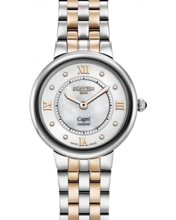 Ceas de dama  859845 49 29 50 roz cu aur roz clasic cu diamante