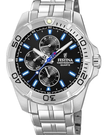 Ceas de barbati  20445/6 din otel, sportiv, potrivit pentru inot