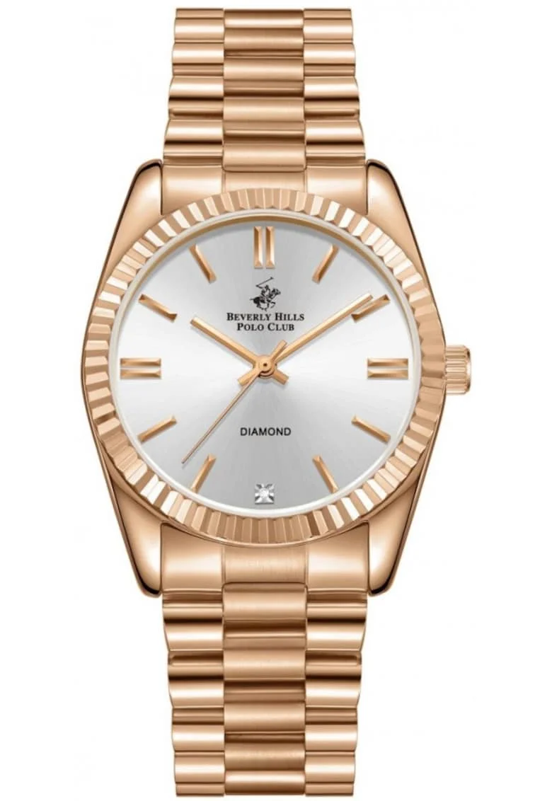 Ceas de dama Beverly Hills BP3172C.431, aur roz fashion