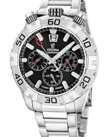 Ceas de barbati  20743/6 din otel, sport, rezistent la apa
