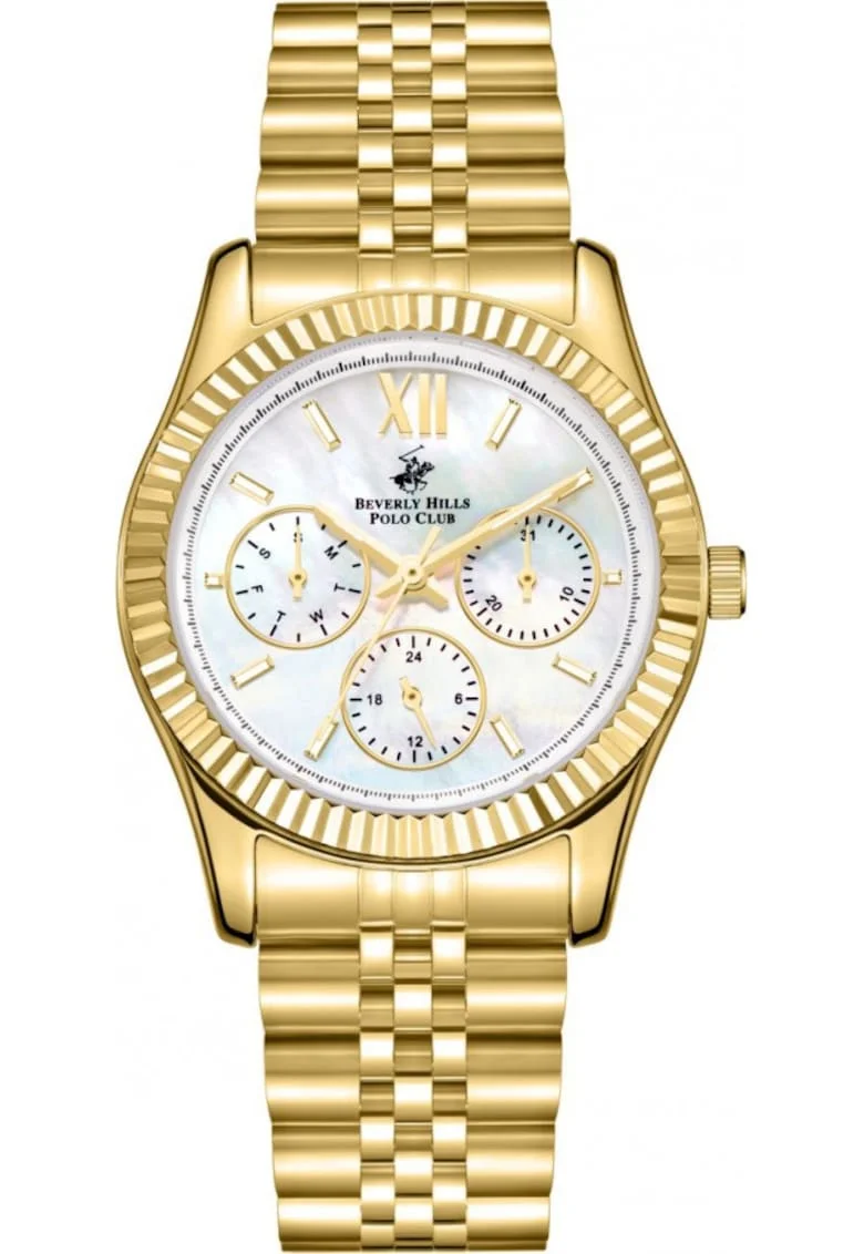 Ceas de dama BEVERLY HILLS BP3169C.121, fashion, cu cureaua de aur