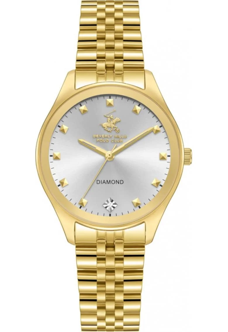 Ceas de dama BEVERLY HILLS BP3657C.130, de culoare aurie, cu diamante