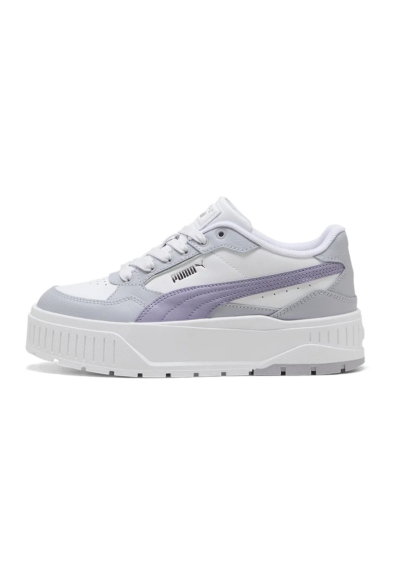 Pantofi sport Karmen II Idol cu talpa flatform, Gri deschis/Alb murdar/Liliac prafuit