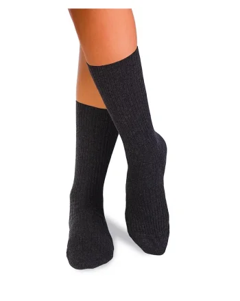 Sosete bumbac lungi fara elastic Antracit