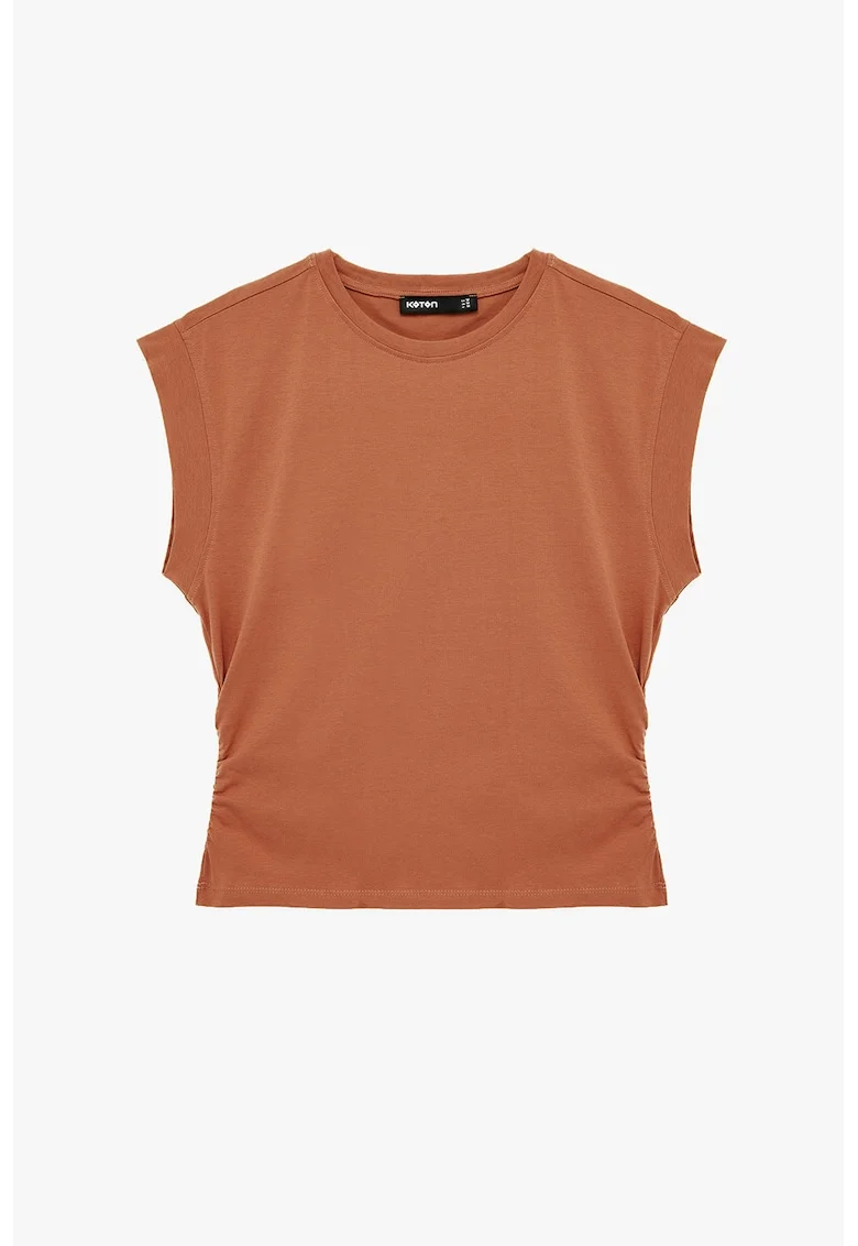 Tricou uni din amestec de bumbac, Portocaliu persan