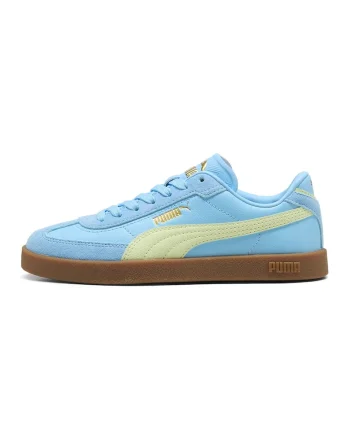 Pantofi sport Club II Era cu detalii din piele intoarsa, Galben pal/Albastru deschis neon