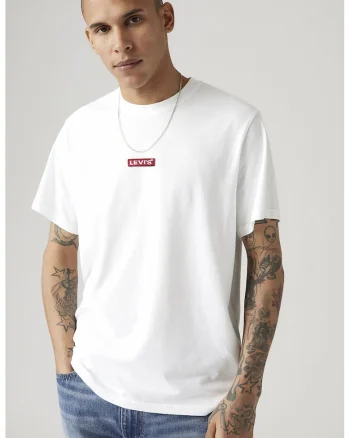 Tricou lejer de bumbac, Rosu inchis/Alb optic