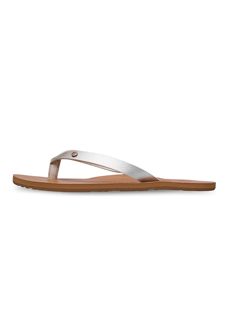 Papuci flip-flop uni Jyll III, Auriu/Maro camel