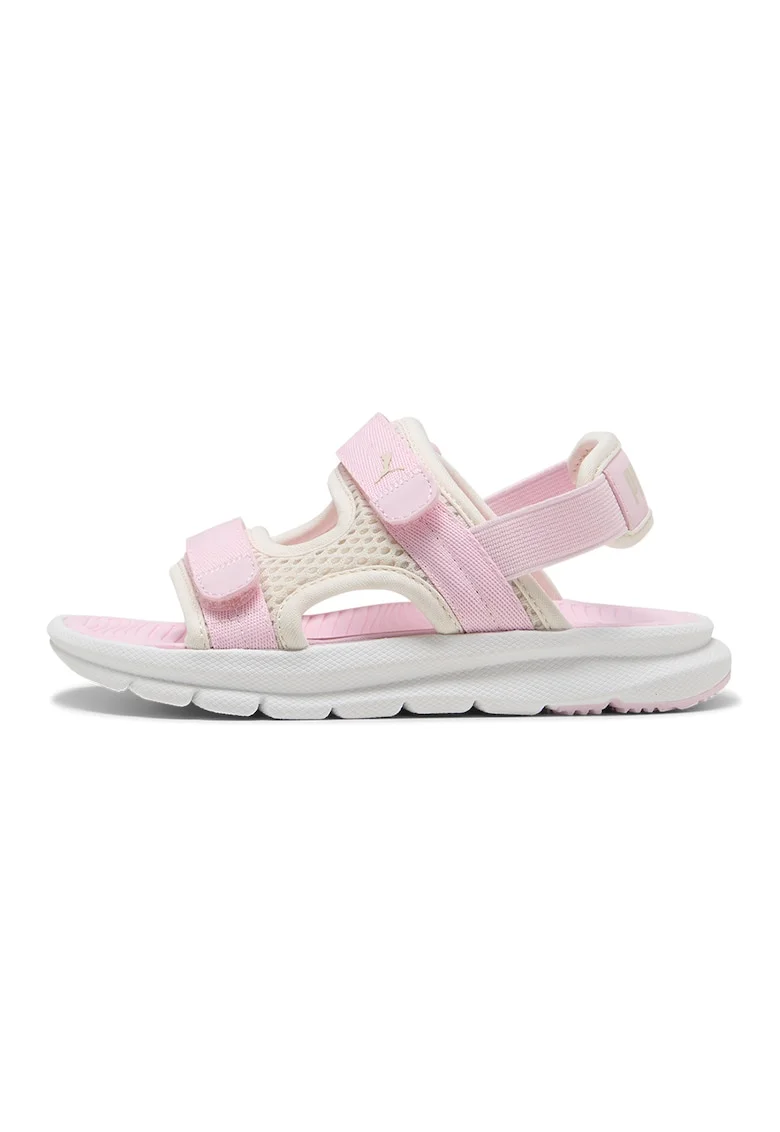 Sandale cu velcro Evolve, Alb/Lila