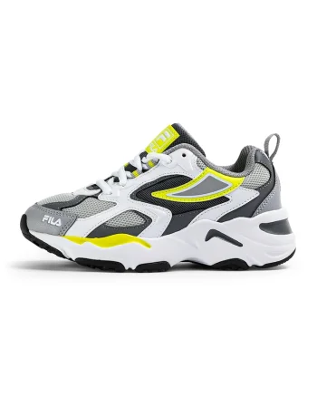 Pantofi sport cu aspect contrastant Ray Tracer, Alb/Gri/Galben