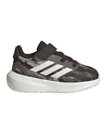 Pantofi Runfalcon 5 cu inchidere cu velcro, Maro/Alb optic
