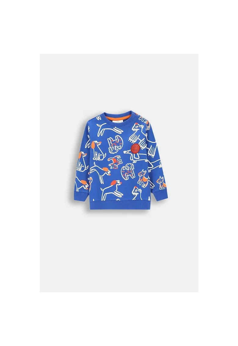 Bluza sport cu imprimeu, Albastru