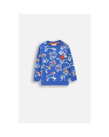Bluza sport cu imprimeu, Albastru