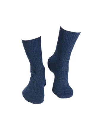 Sosete bumbac lungi fara elastic Albastru