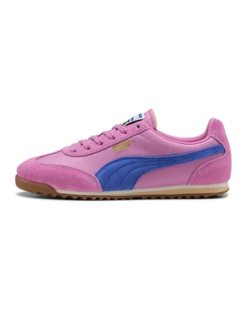 Pantofi sport Arizona cu detalii de piele intoarsa, Roz orhidee/Albastru