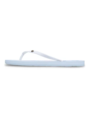 Papuci flip-flop cu logo Sandy III, Alb/Roz/Albastru