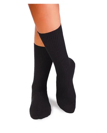 Sosete bumbac lungi fara elastic Black
