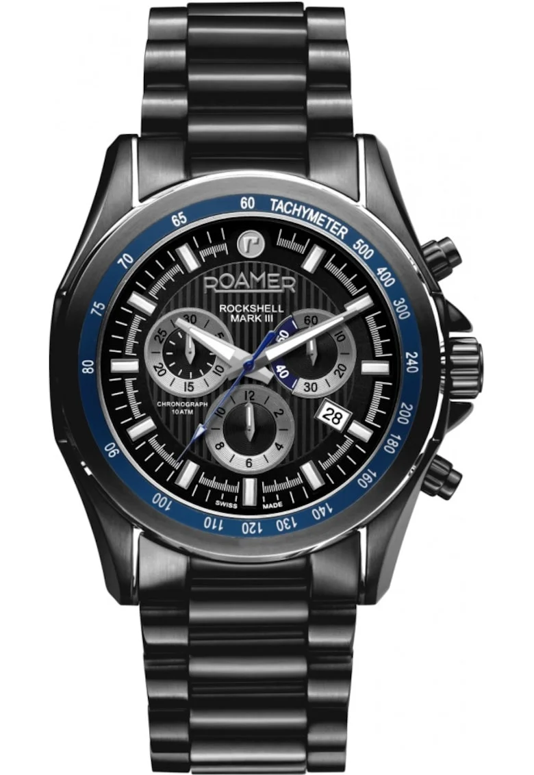 Ceas de barbati  220837 45 85 50 negru sportiv pentru inot