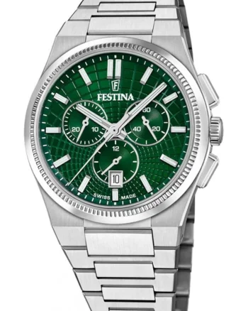 Ceas de barbati  20059/3 verde clasic pentru inot