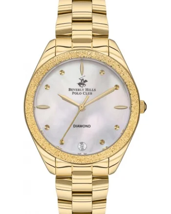 Ceas de dama BEVERLY HILLS BP3564C.120 fashion, aur, perfect pentru cadou