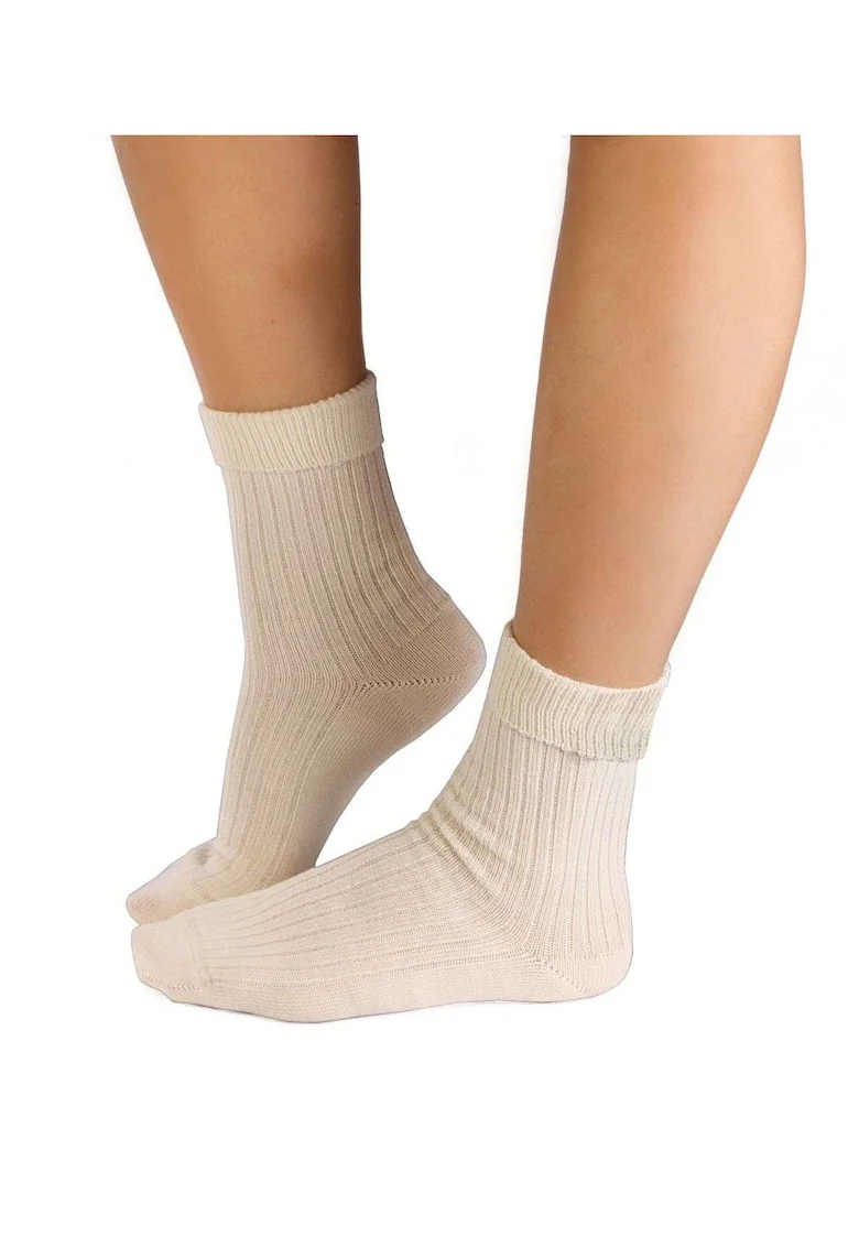 Sosete calduroase din lana merino Warm, Alb, Alb