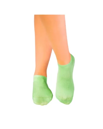 Sosete scurte din Bumbac Mercerizat verde pal