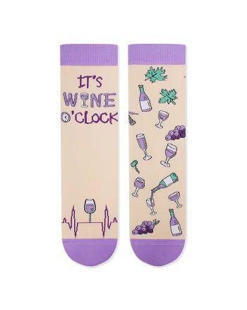 Sosete bumbac, Arty Socks WINERY Ecru