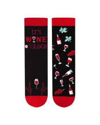 Sosete bumbac Arty Socks WINERY Black