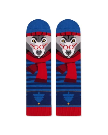 Sosete bambus de craciun Comfort Feet Socks Lup de Craciun