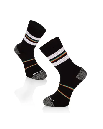 Sosete bumbac Active Lifestyle Socks RINGS Black White