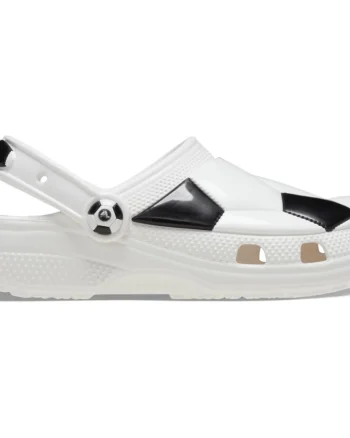 Saboti Crocs Classic Soccer Clog Kids Alb - White/Black