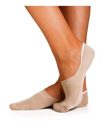 Sosete tip talpici INVISIBLE ORGANIC SOCKS BEIGE