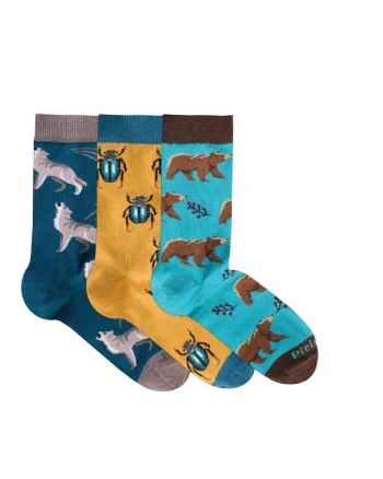 Sosete bumbac Forest Animals Cool Box, 3 buc