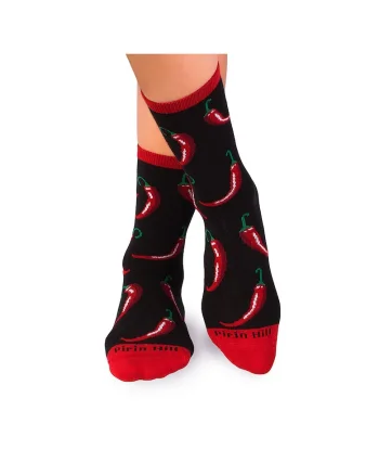 Sosete bumbac organic COLOUR COTTON MEXICO CHILI PEPPER Black