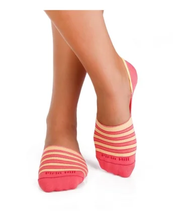 Sosete tip talpici INVISIBLE ORGANIC SOCKS Yellow Pink 426