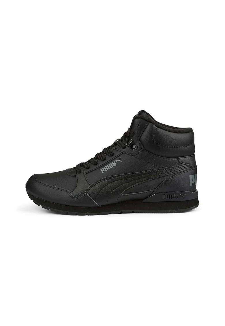 Pantofi sport mid-high unisex de piele ST Runner v3, Negru